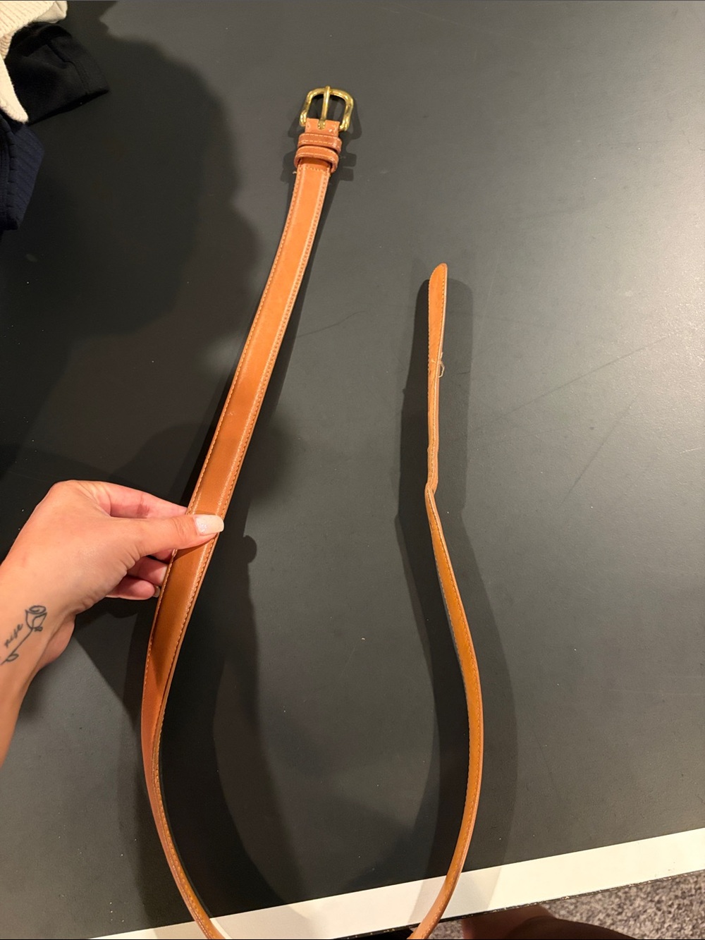 Coach tan belt